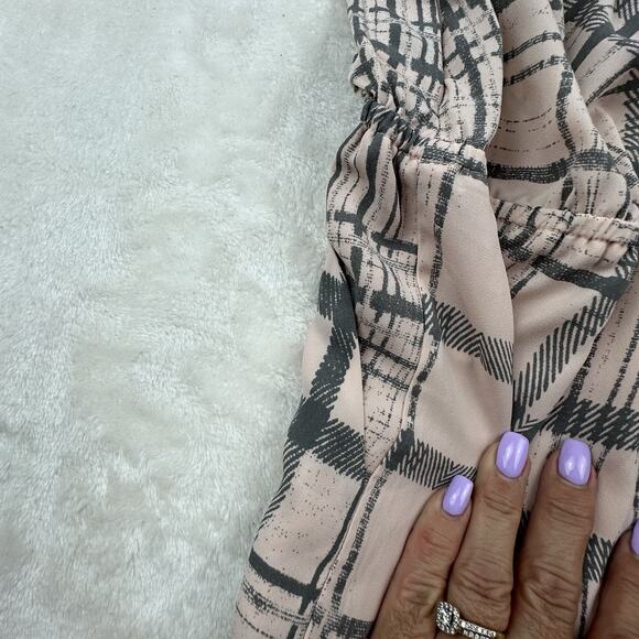 Avec Les Filles Women's Rose Steel Ruffle-Strap Romper Razor Back Medium NWT $88 - Picture 7 of 10